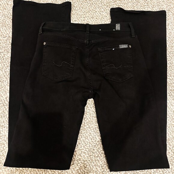 7 For All Mankind Blair B(Air) $188 Stretch Bootcut Jeans Black Worn once! - Picture 5 of 8